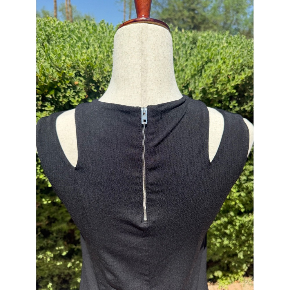 Rag & Bone Black Cutout Shoulder Tank Top Womens Medium M Back Zipper - Picture 5 of 10